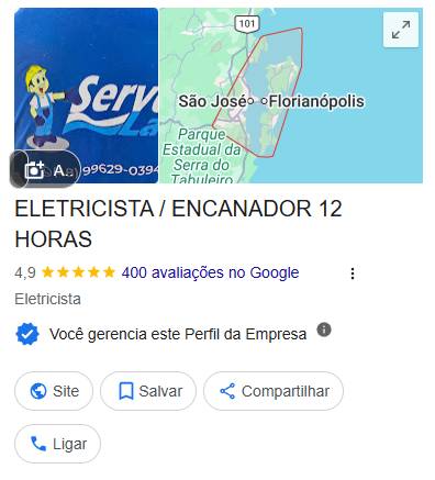 Ficha da Serve Lar reativada e ativa no Google